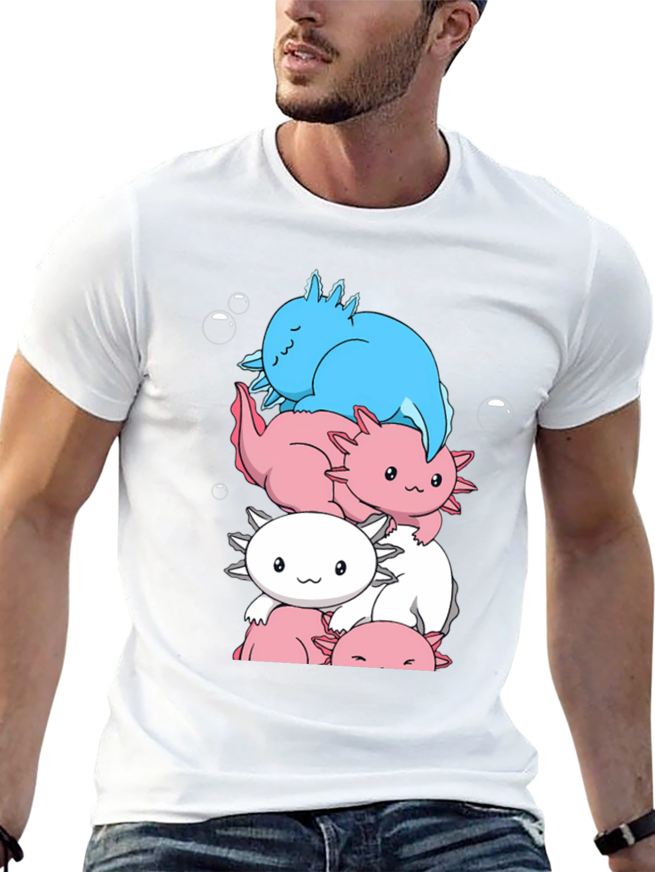 Axolotl Stack Graphic Tee