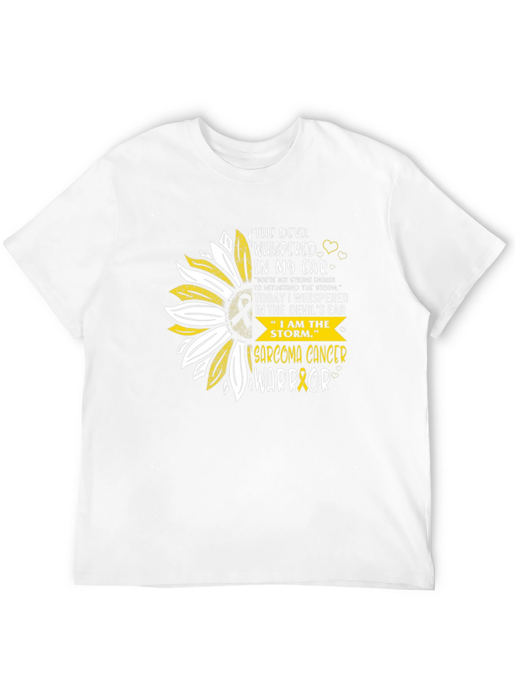Sarcoma Cancer Warrior Sunflower T-Shirt