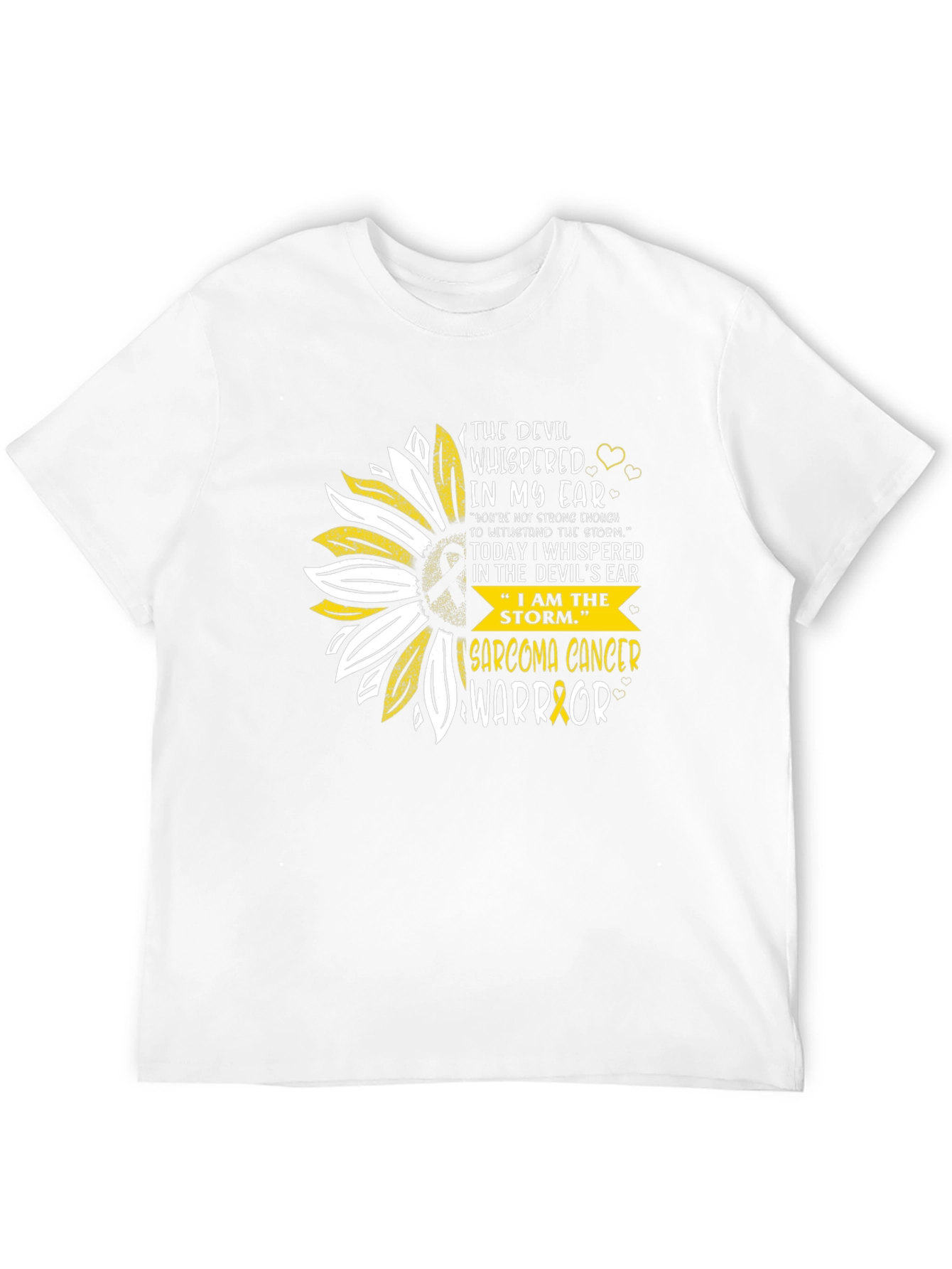 Sarcoma Cancer Warrior Sunflower T-Shirt