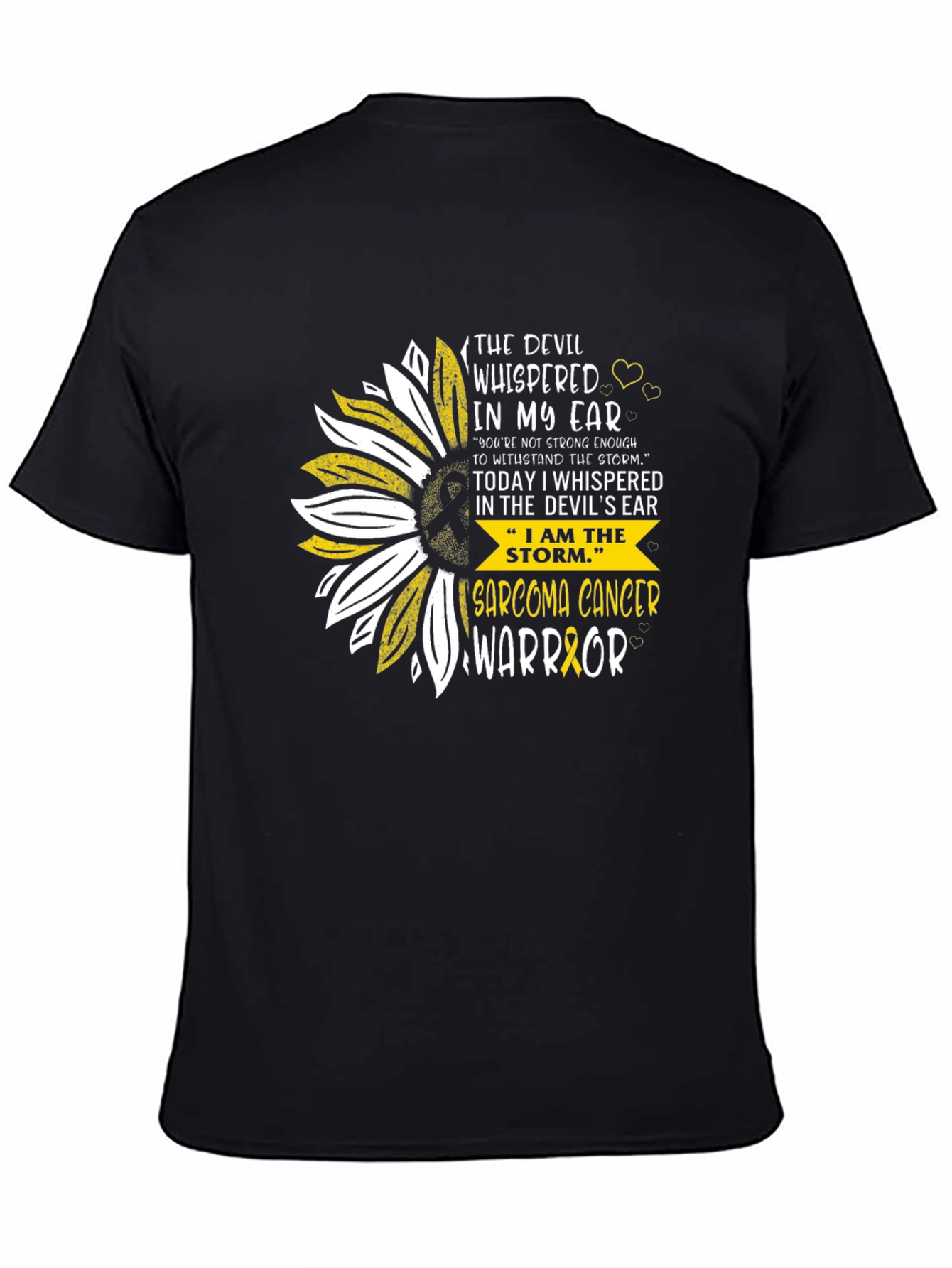 Sarcoma Cancer Warrior Sunflower T-Shirt
