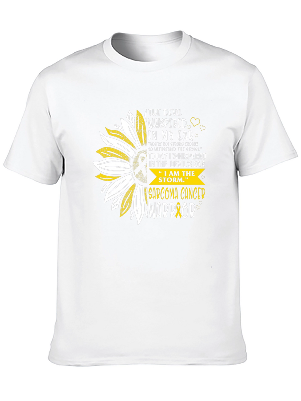 Sarcoma Cancer Warrior Sunflower T-Shirt