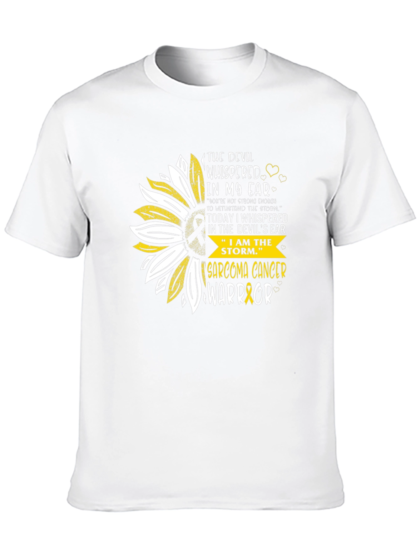 Sarcoma Cancer Warrior Sunflower T-Shirt
