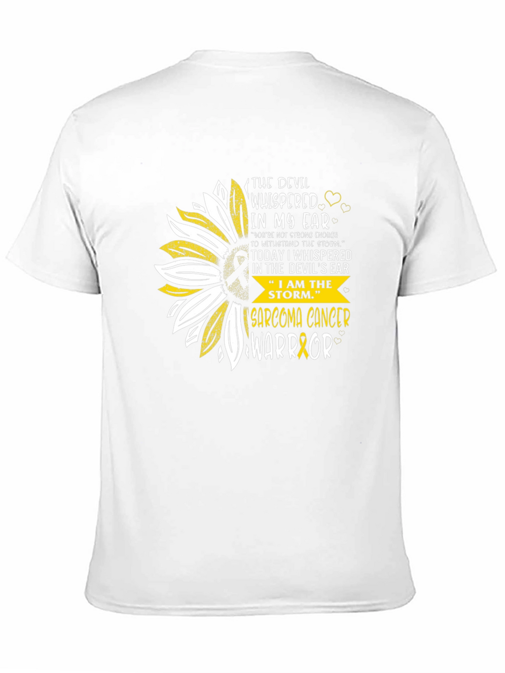 Sarcoma Cancer Warrior Sunflower T-Shirt