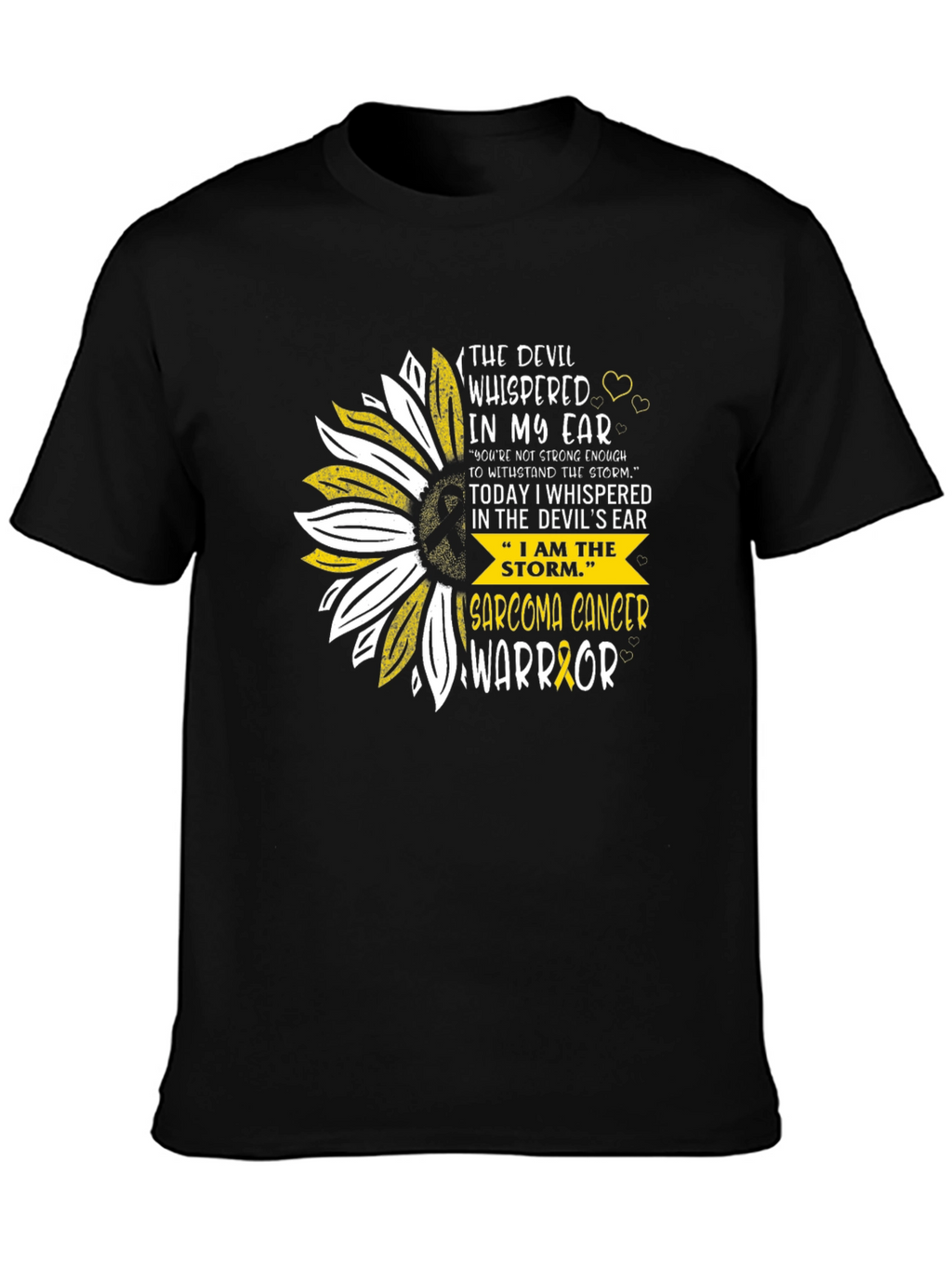Sarcoma Cancer Warrior Sunflower T-Shirt