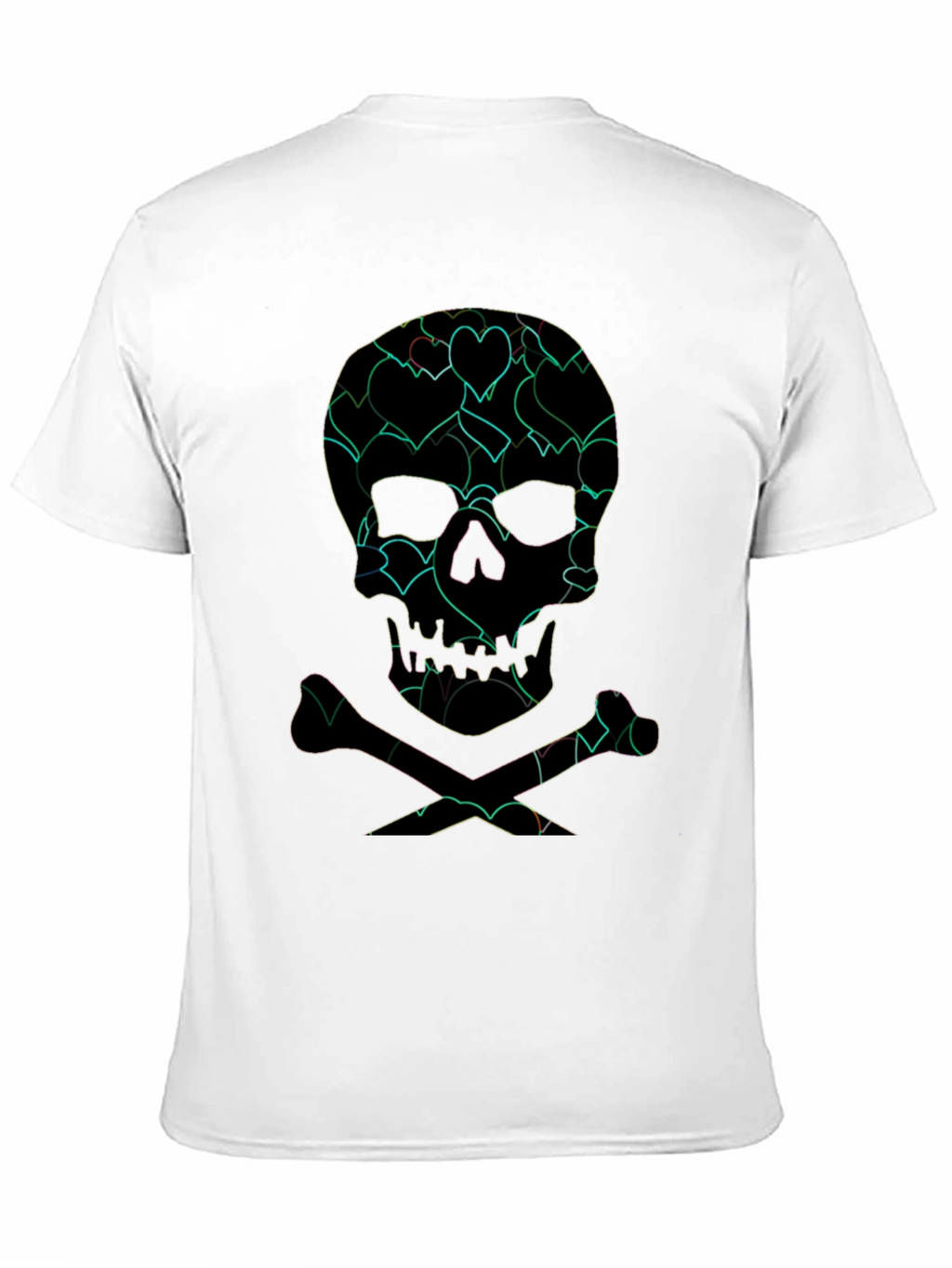 Heart Skull Graphic Tee - Edgy Style
