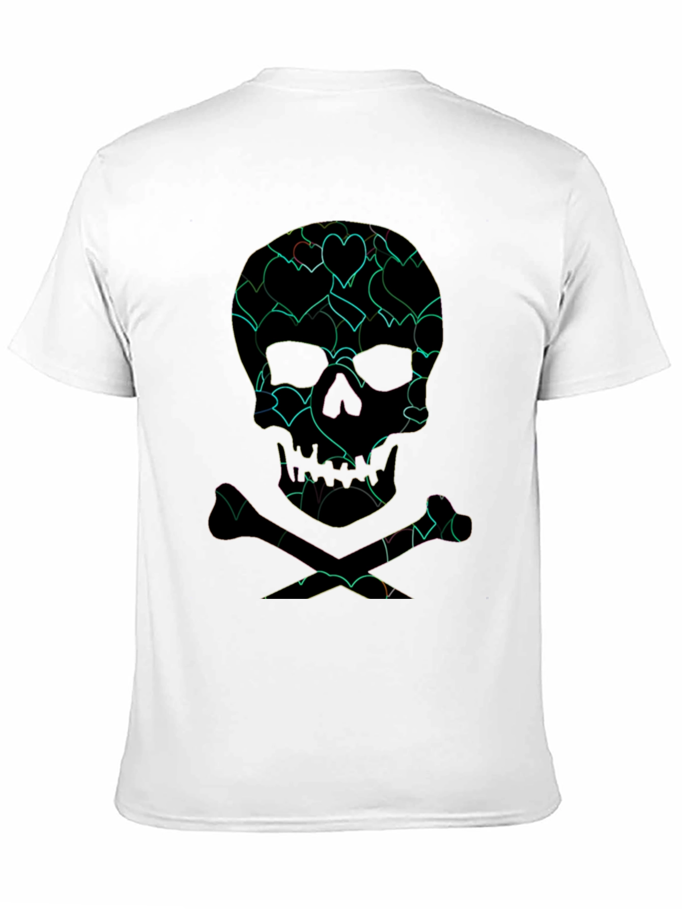 Heart Skull Graphic Tee - Edgy Style