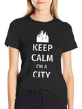 Keep Calm Im A City Black T-Shirt