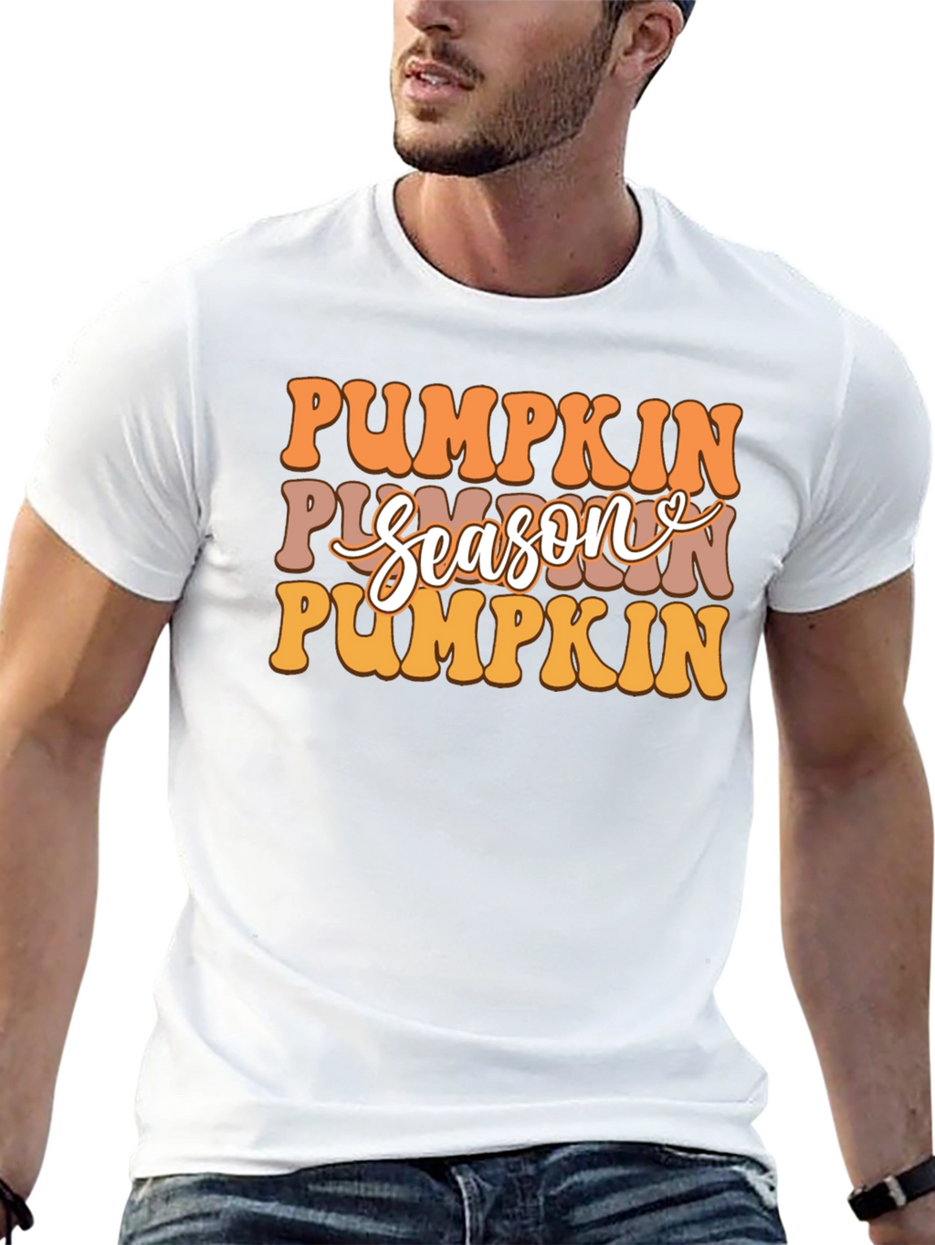 Pumpkin Season Graphic T-Shirt - Fall Fashion