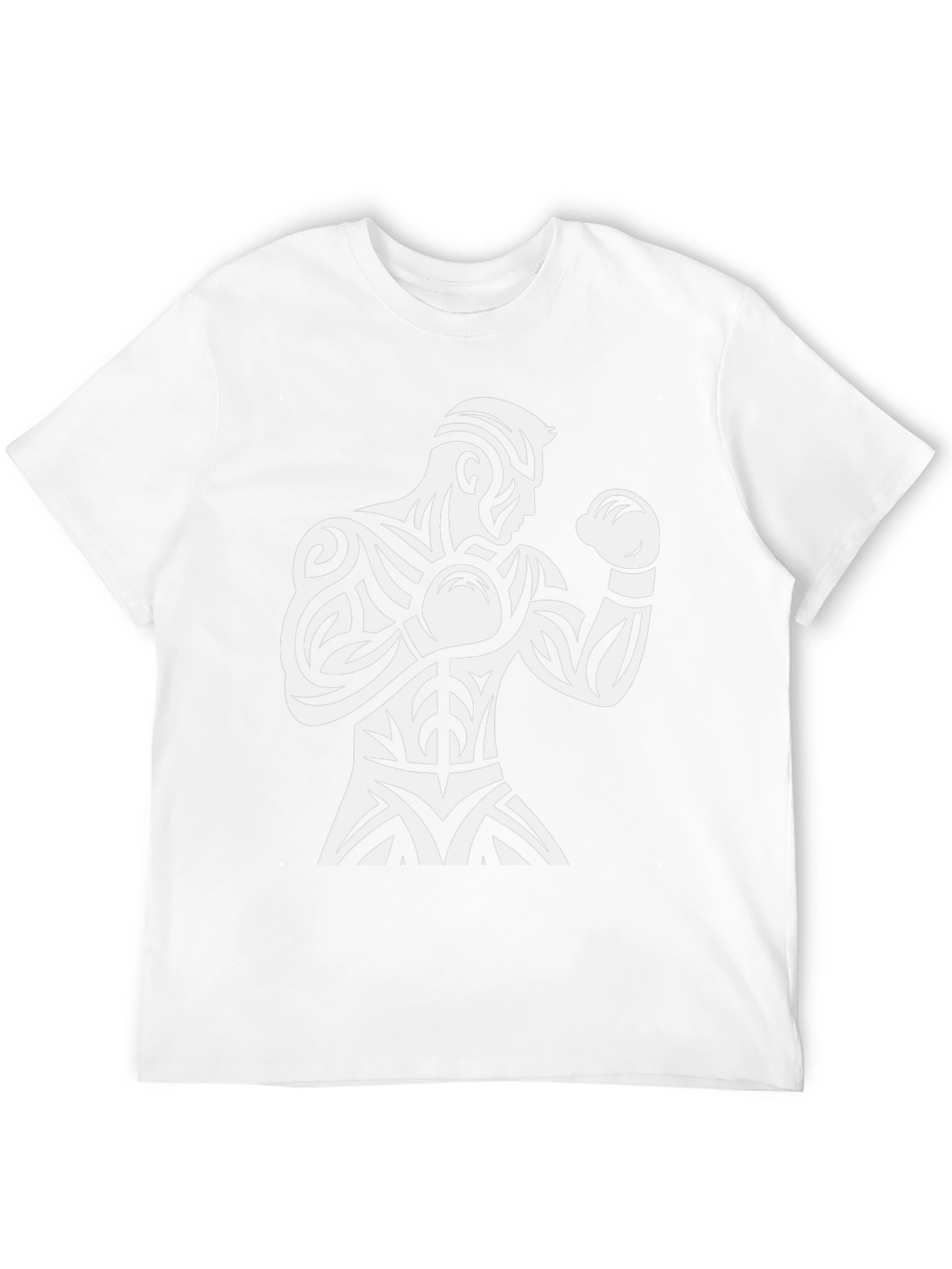 Boxer Graphic Tee - Black Triblal Design Shirt