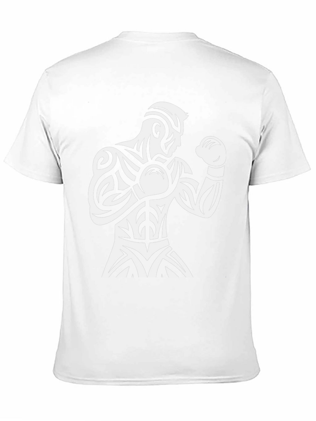Boxer Graphic Tee - Black Triblal Design Shirt