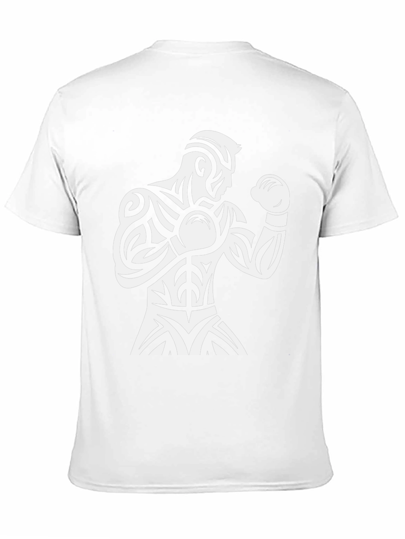 Boxer Graphic Tee - Black Triblal Design Shirt