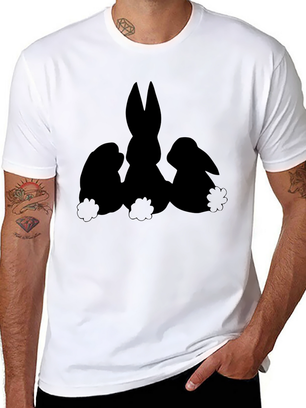Black Easter Bunny T-Shirt