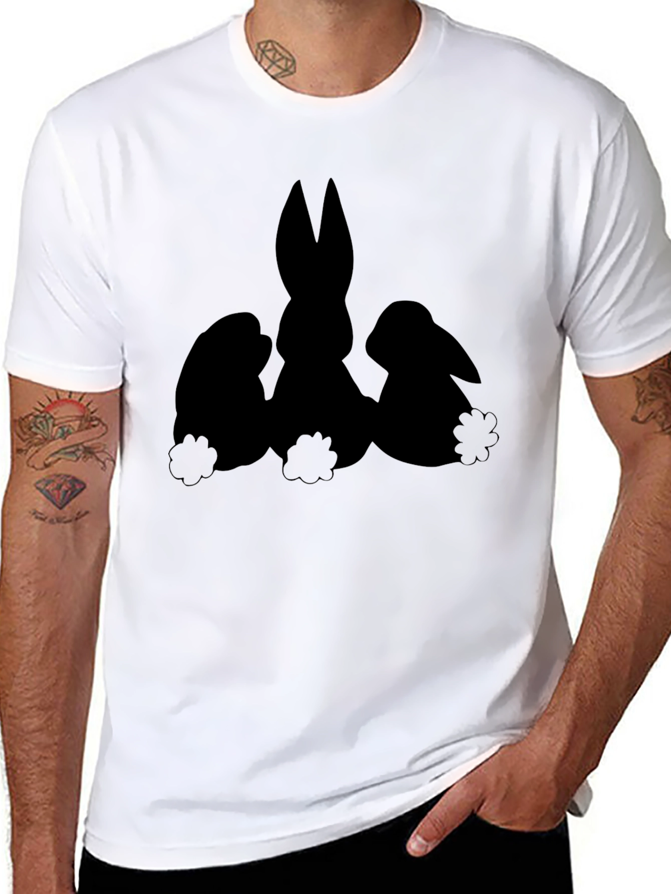Black Easter Bunny T-Shirt