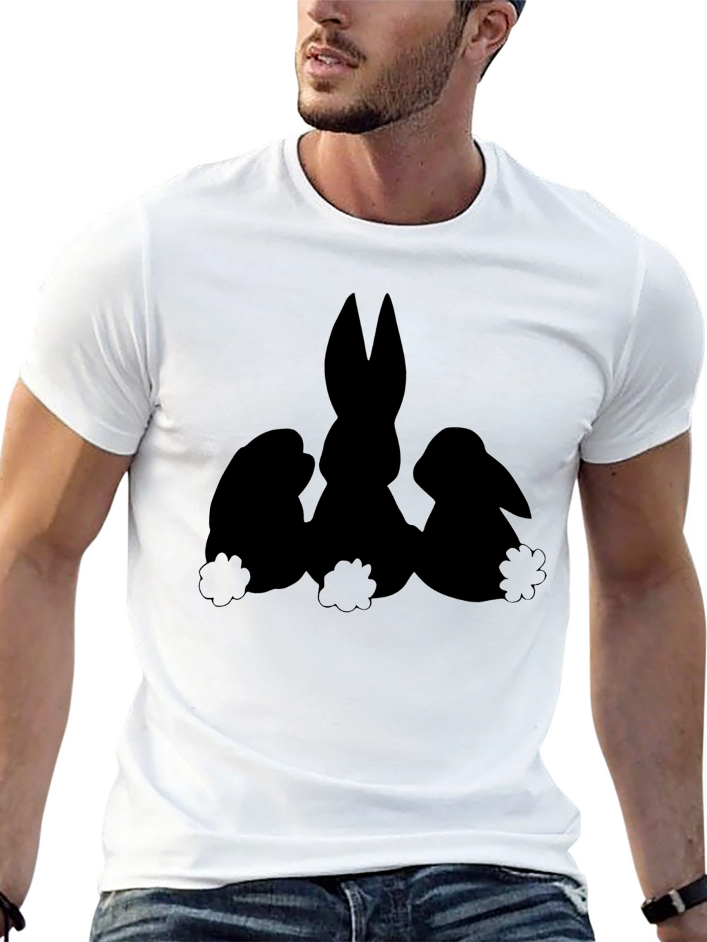 Black Easter Bunny T-Shirt