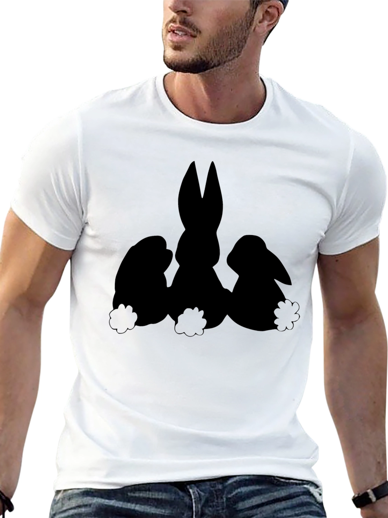 Black Easter Bunny T-Shirt