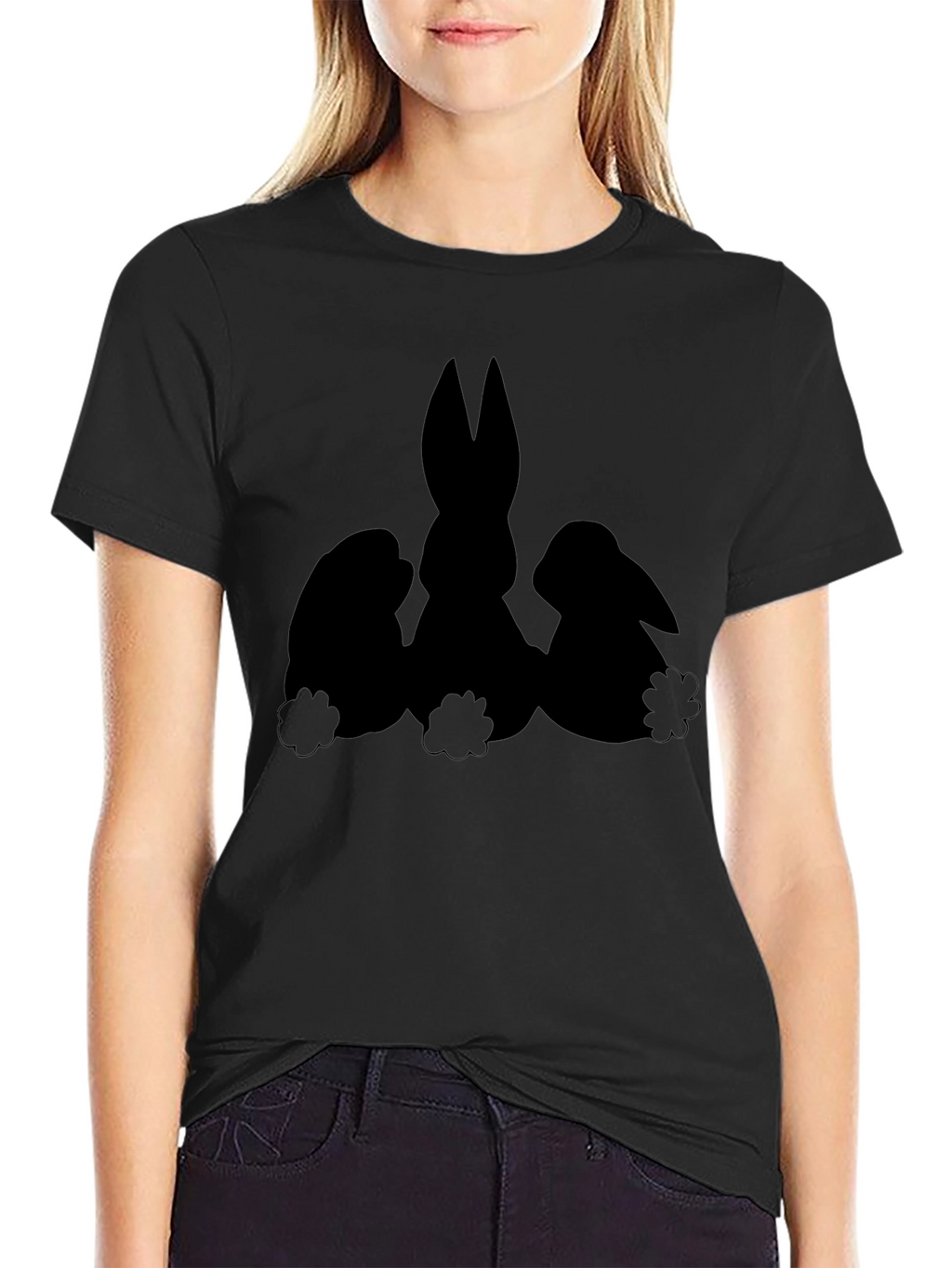 Black Easter Bunny T-Shirt