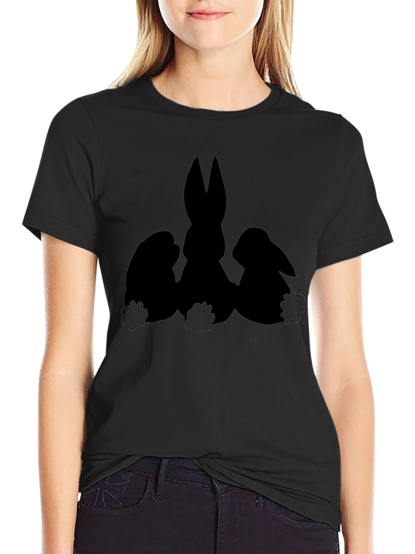 Black Easter Bunny T-Shirt