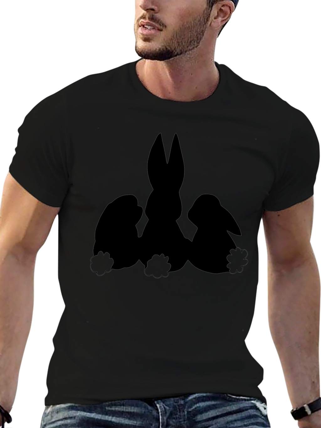 Black Easter Bunny T-Shirt