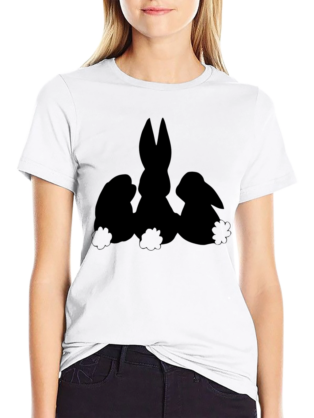 Black Easter Bunny T-Shirt