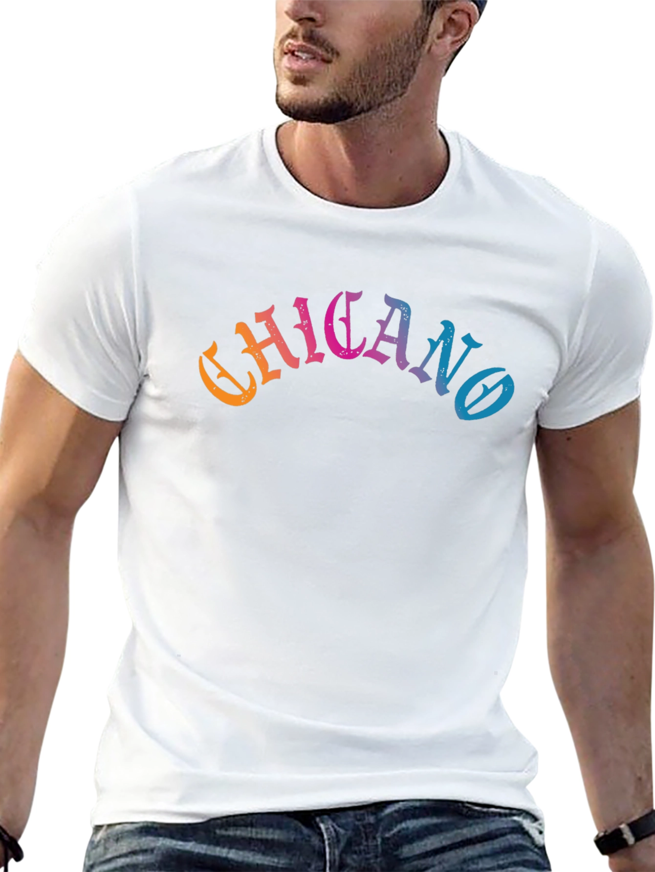 Chicano Graphic Tee - Black Cotton Blend T-Shirt