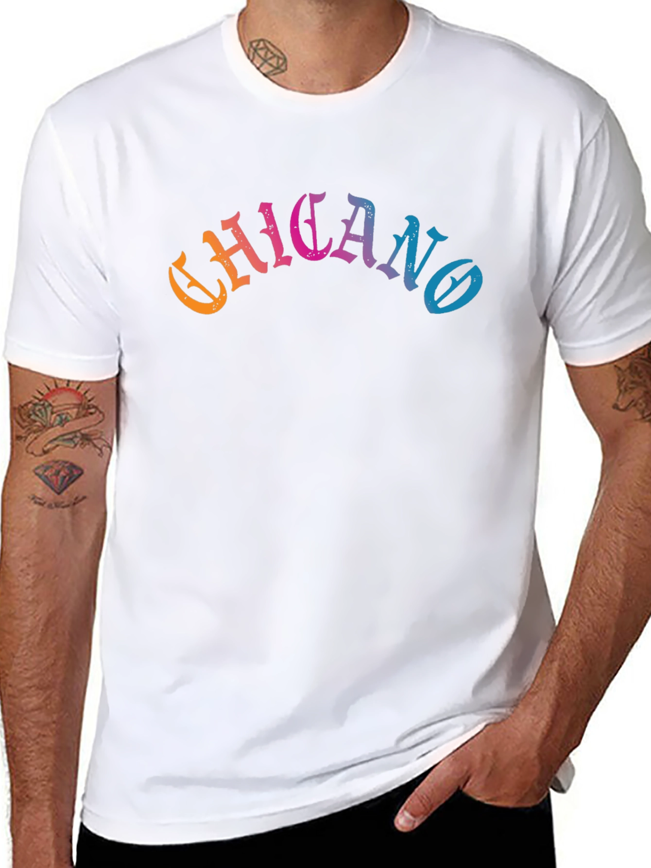 Chicano Graphic Tee - Black Cotton Blend T-Shirt