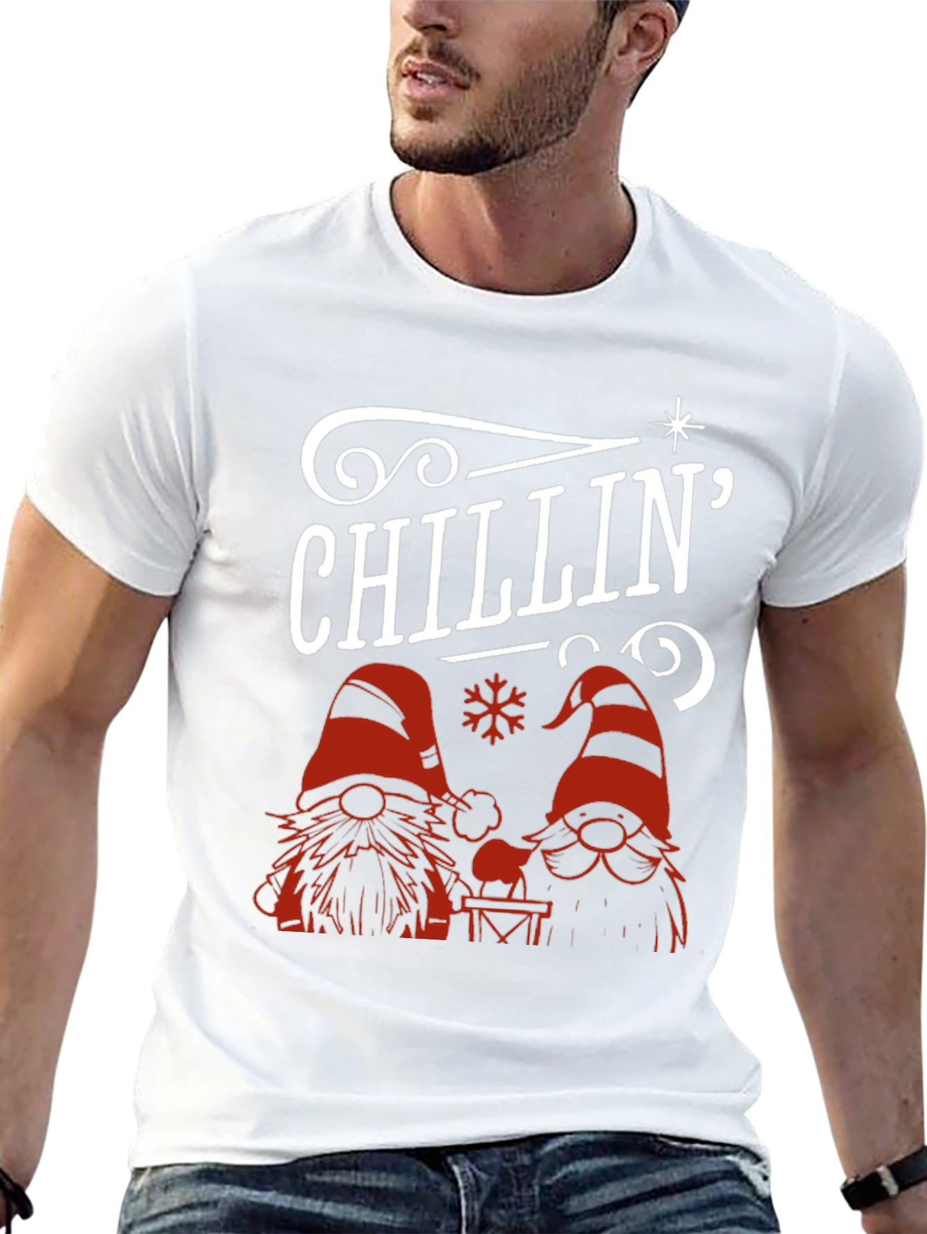 Chillin Christmas Gnomes Graphic Tee