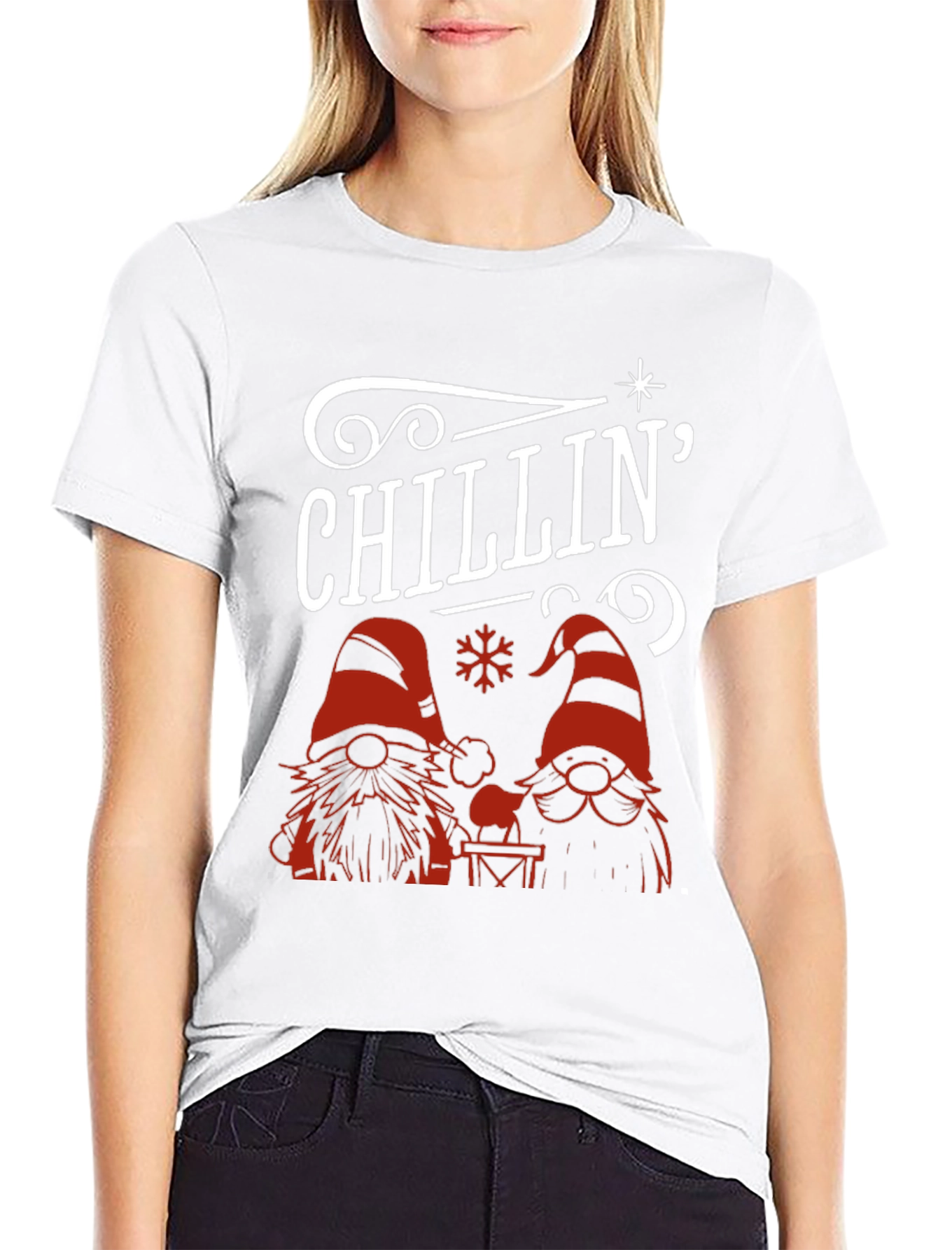 Chillin Christmas Gnomes Graphic Tee