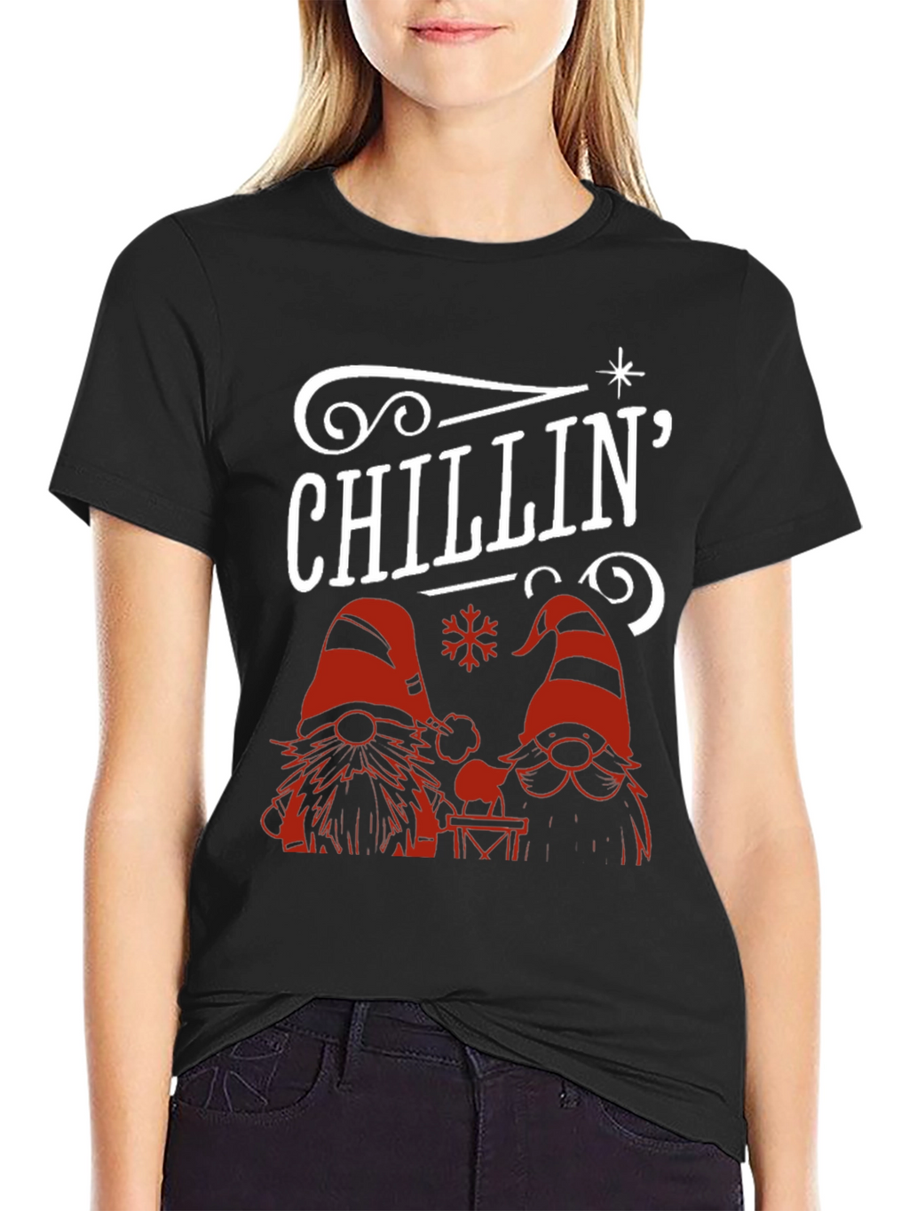 Chillin Christmas Gnomes Graphic Tee