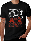 Chillin Christmas Gnomes Graphic Tee