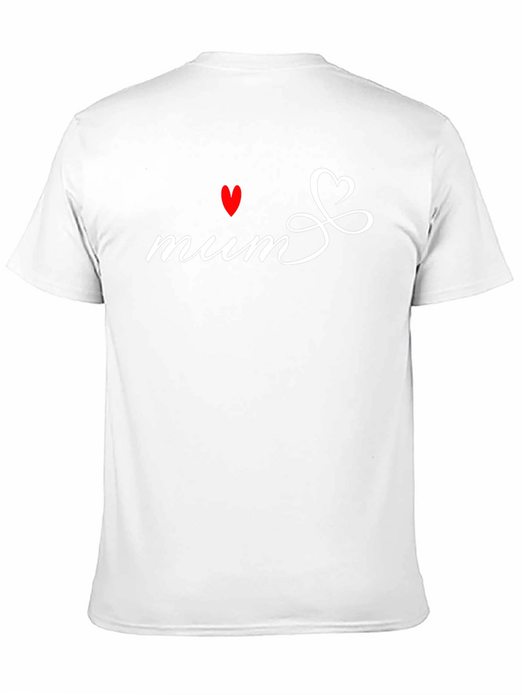 Mum Heart Graphic Black T-Shirt