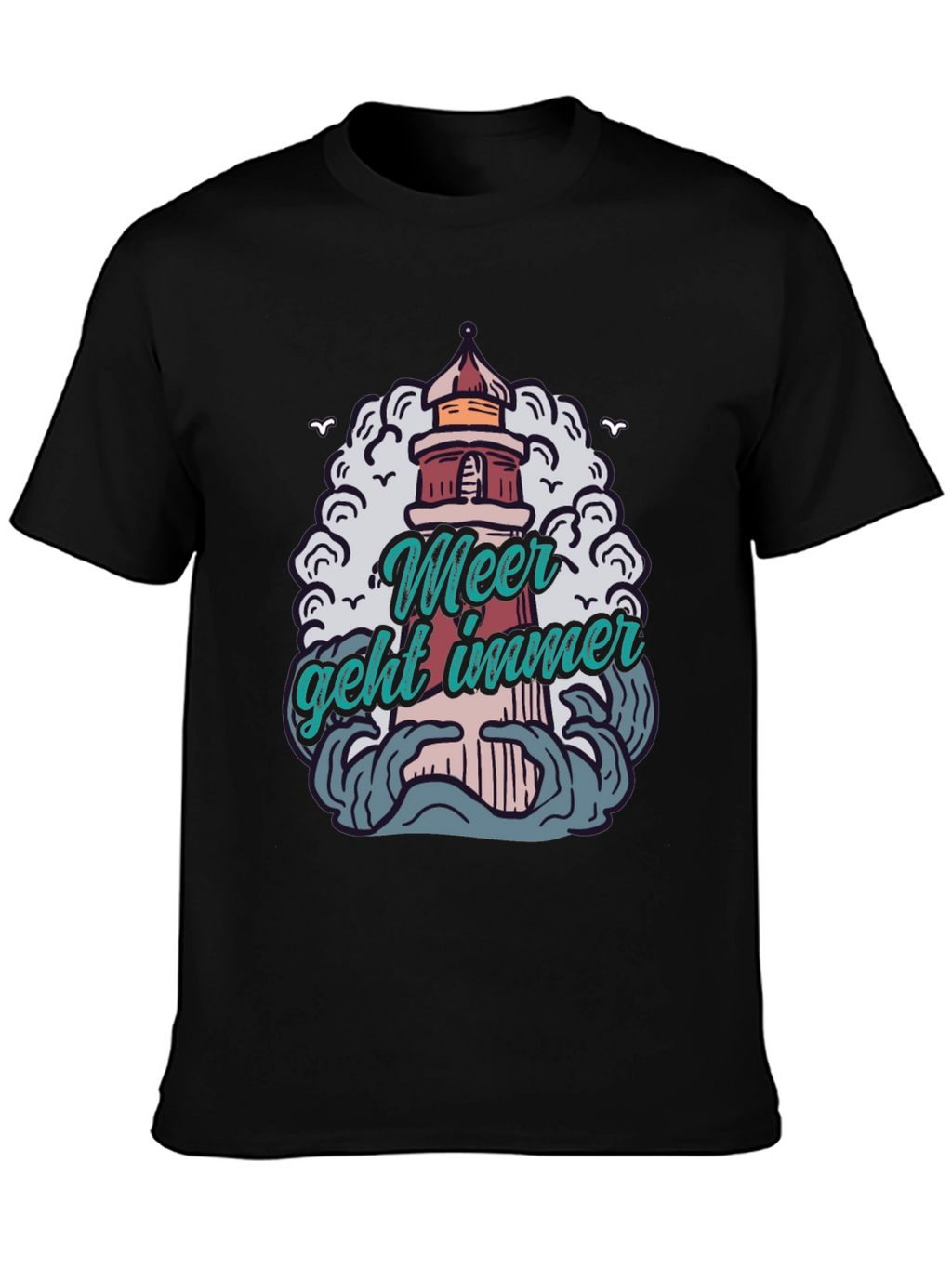 Meer Geht Immer Lighthouse Graphic Tee