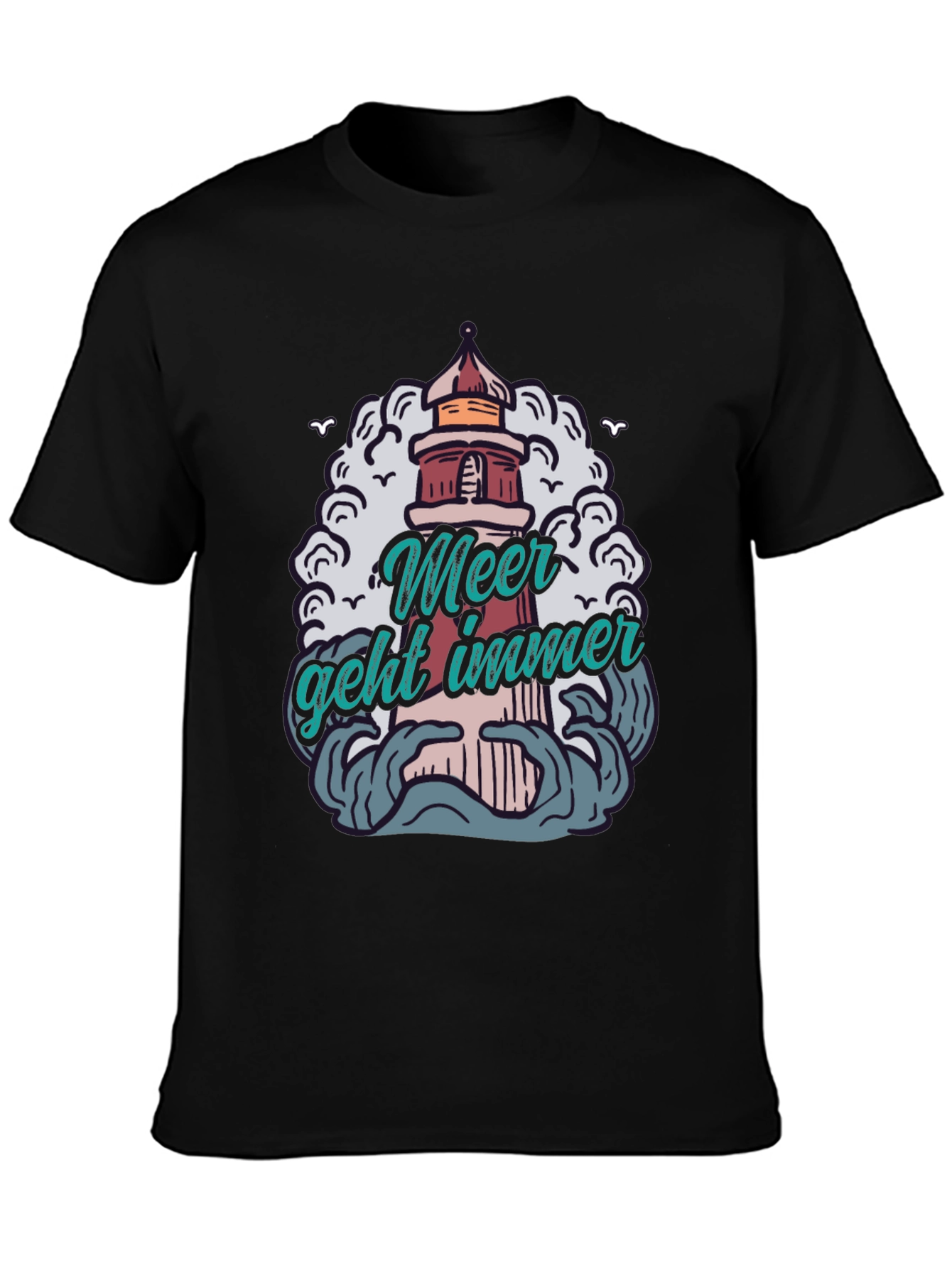 Meer Geht Immer Lighthouse Graphic Tee