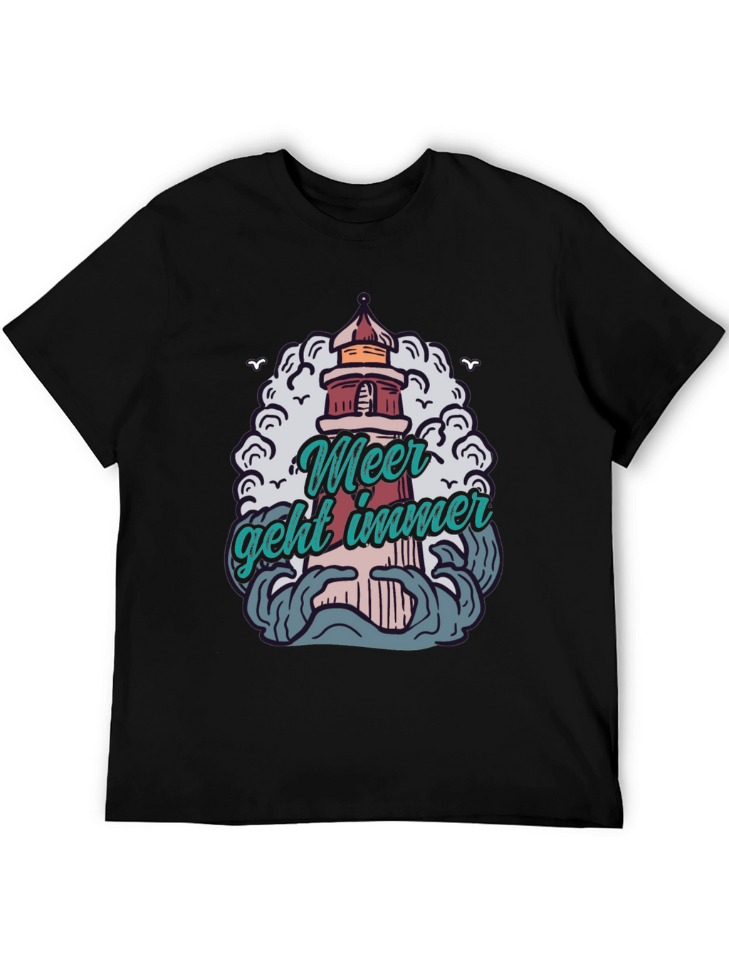 Meer Geht Immer Lighthouse Graphic Tee