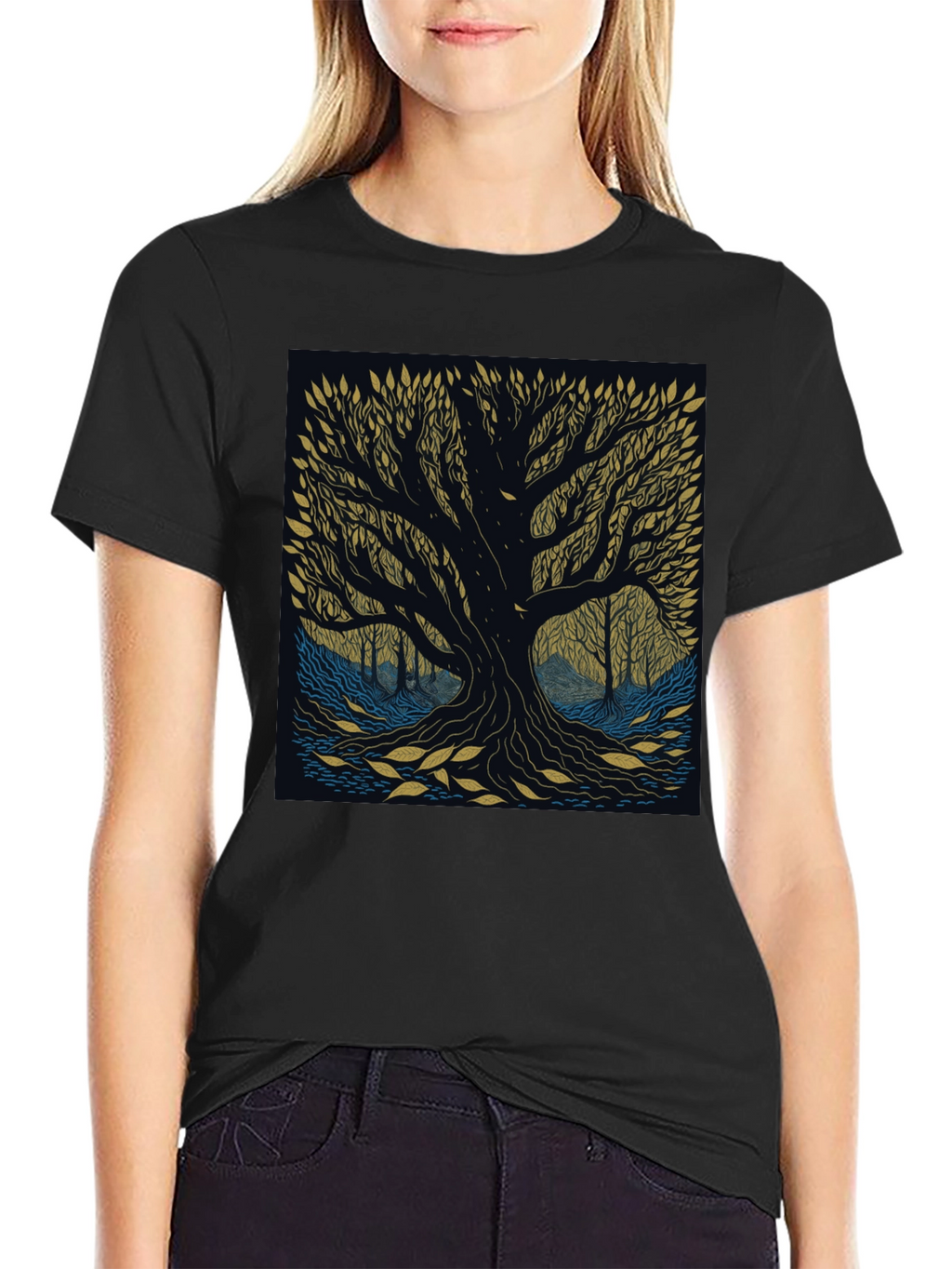 Mystic Tree Graphic Tee - Nature Inspired Design