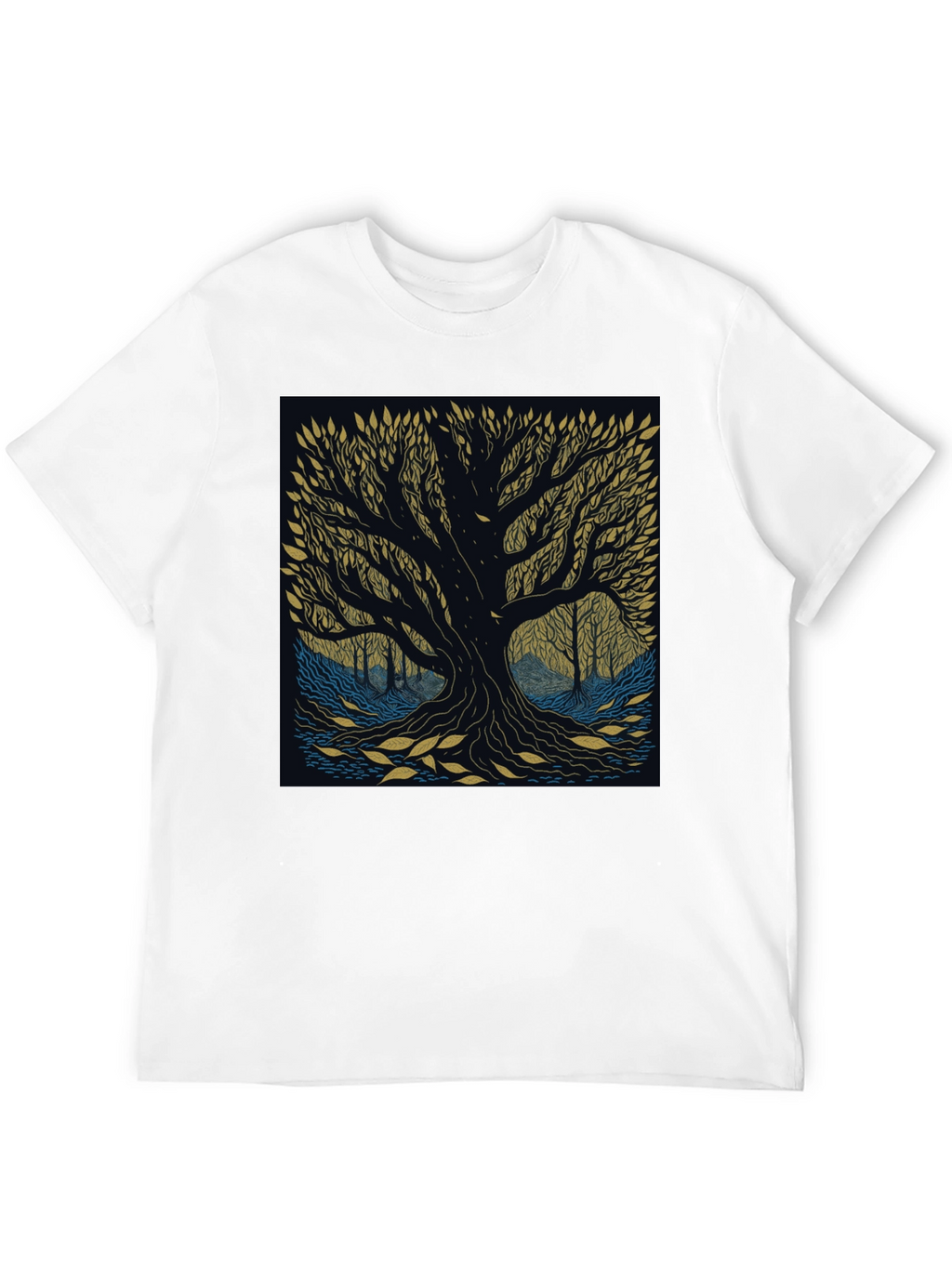 Mystic Tree Graphic Tee - Nature Inspired Design