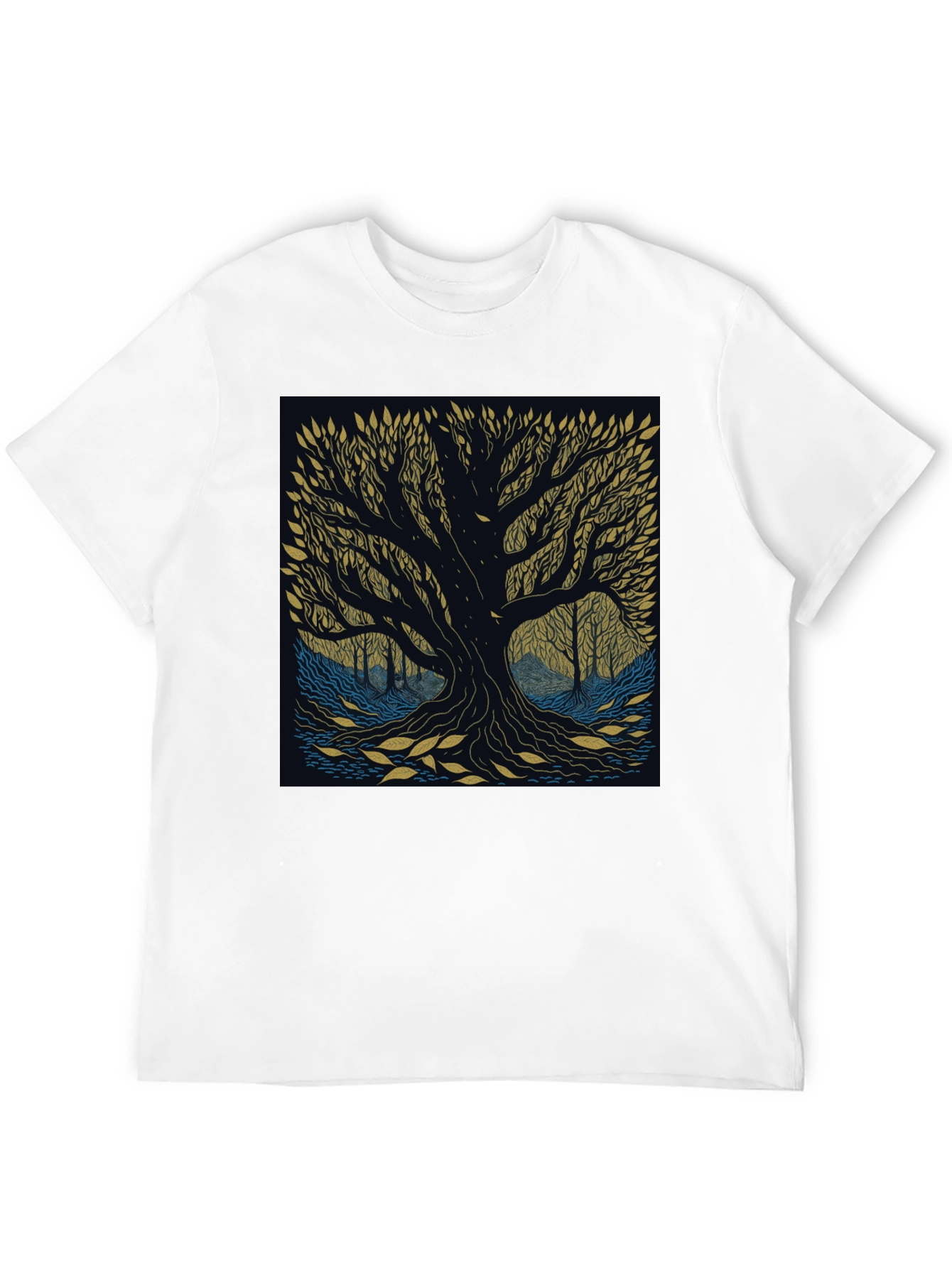 Mystic Tree Graphic Tee - Nature Inspired Design