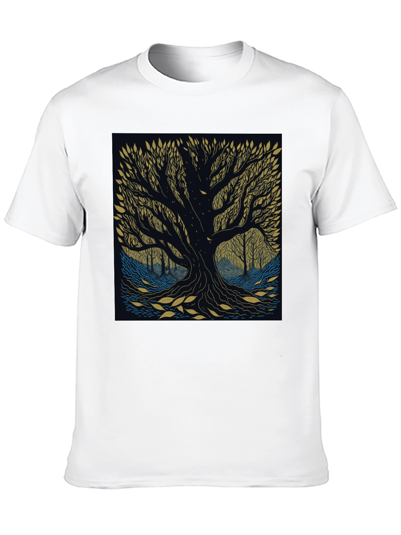 Mystic Tree Graphic Tee - Nature Inspired Design