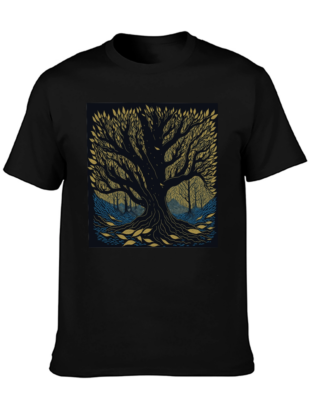 Mystic Tree Graphic Tee - Nature Inspired Design