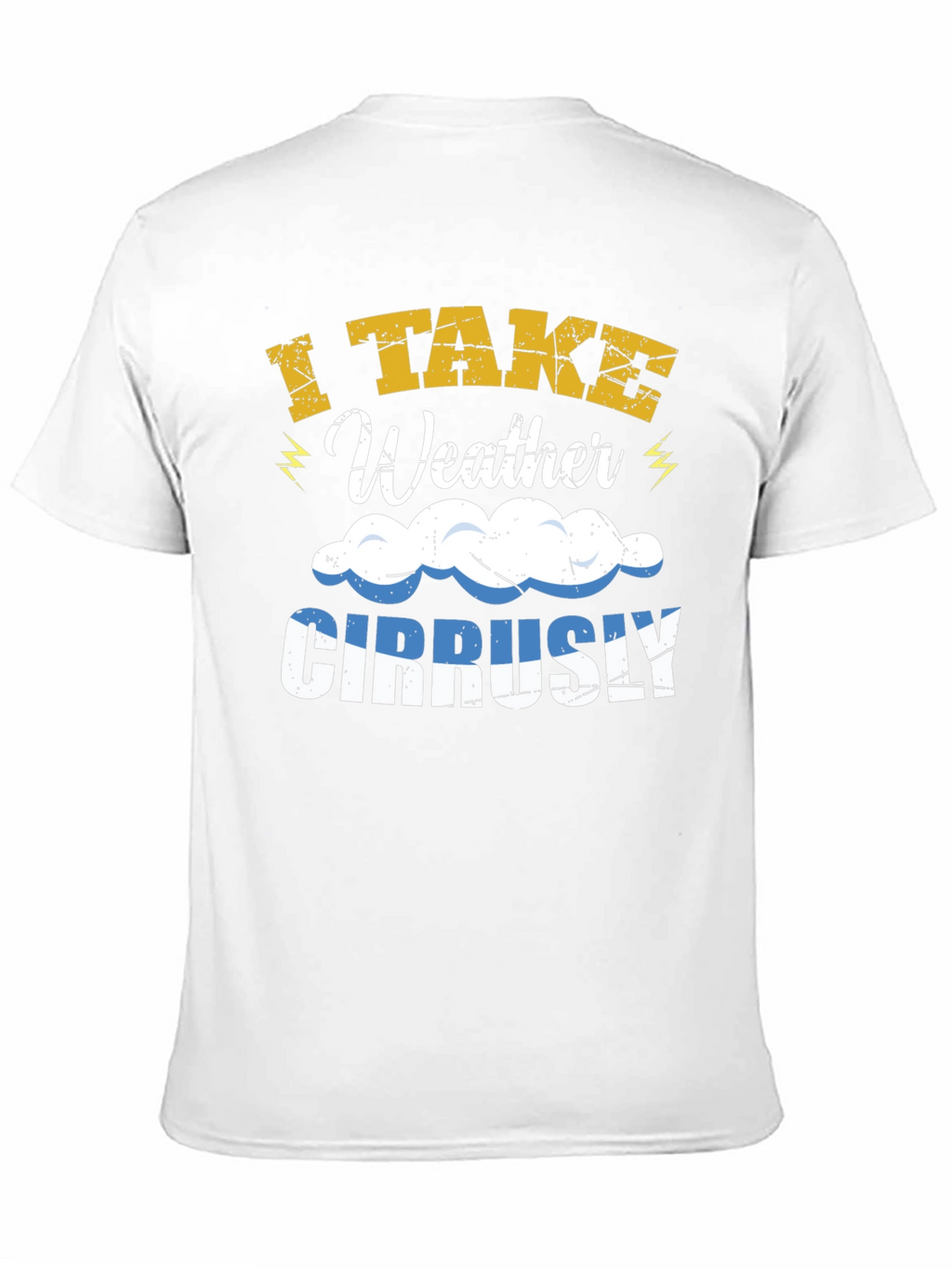 I Take Weather Cirrusly T-Shirt - Funny Weather Pun