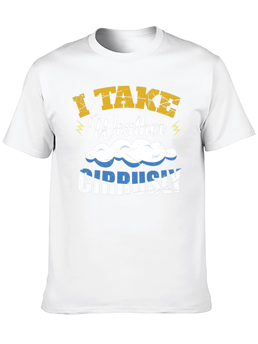 I Take Weather Cirrusly T-Shirt - Funny Weather Pun
