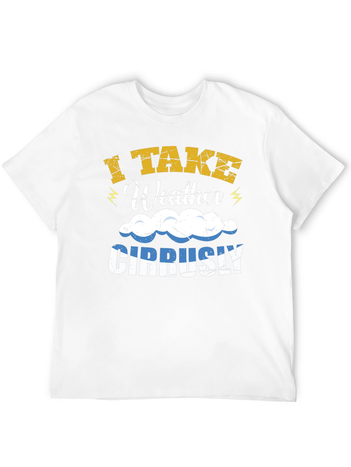 I Take Weather Cirrusly T-Shirt - Funny Weather Pun