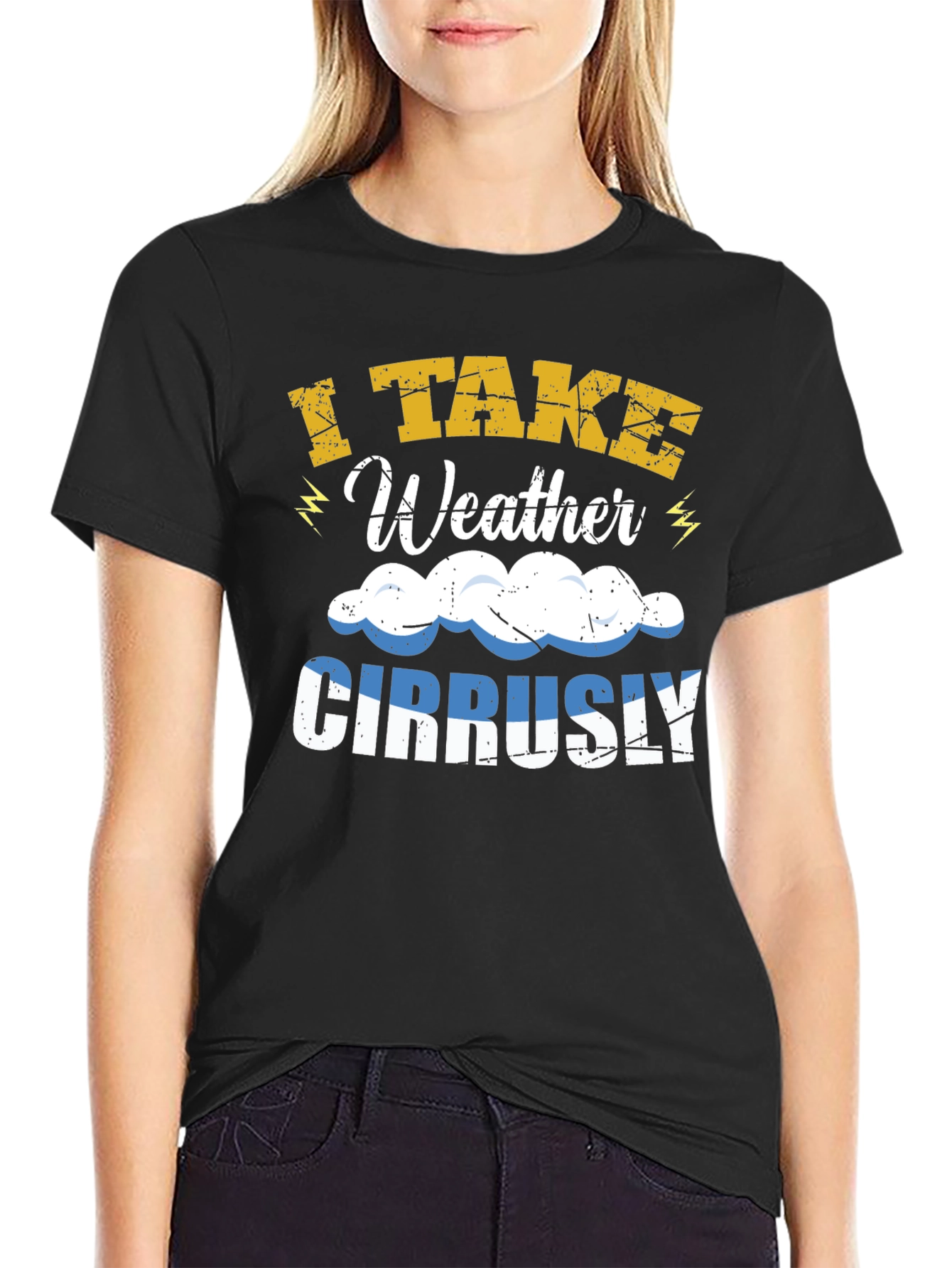 I Take Weather Cirrusly T-Shirt - Funny Weather Pun
