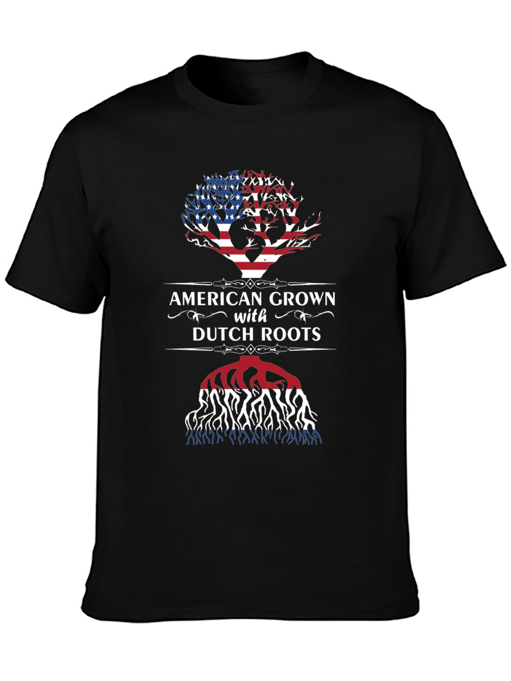 American Grown with Dutch Roots Graphic T-Shirt