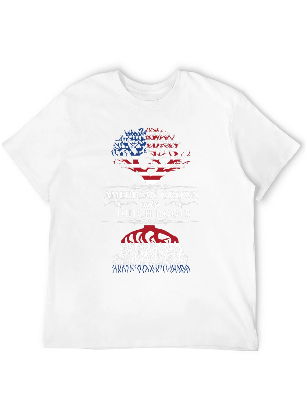 American Grown with Dutch Roots Graphic T-Shirt