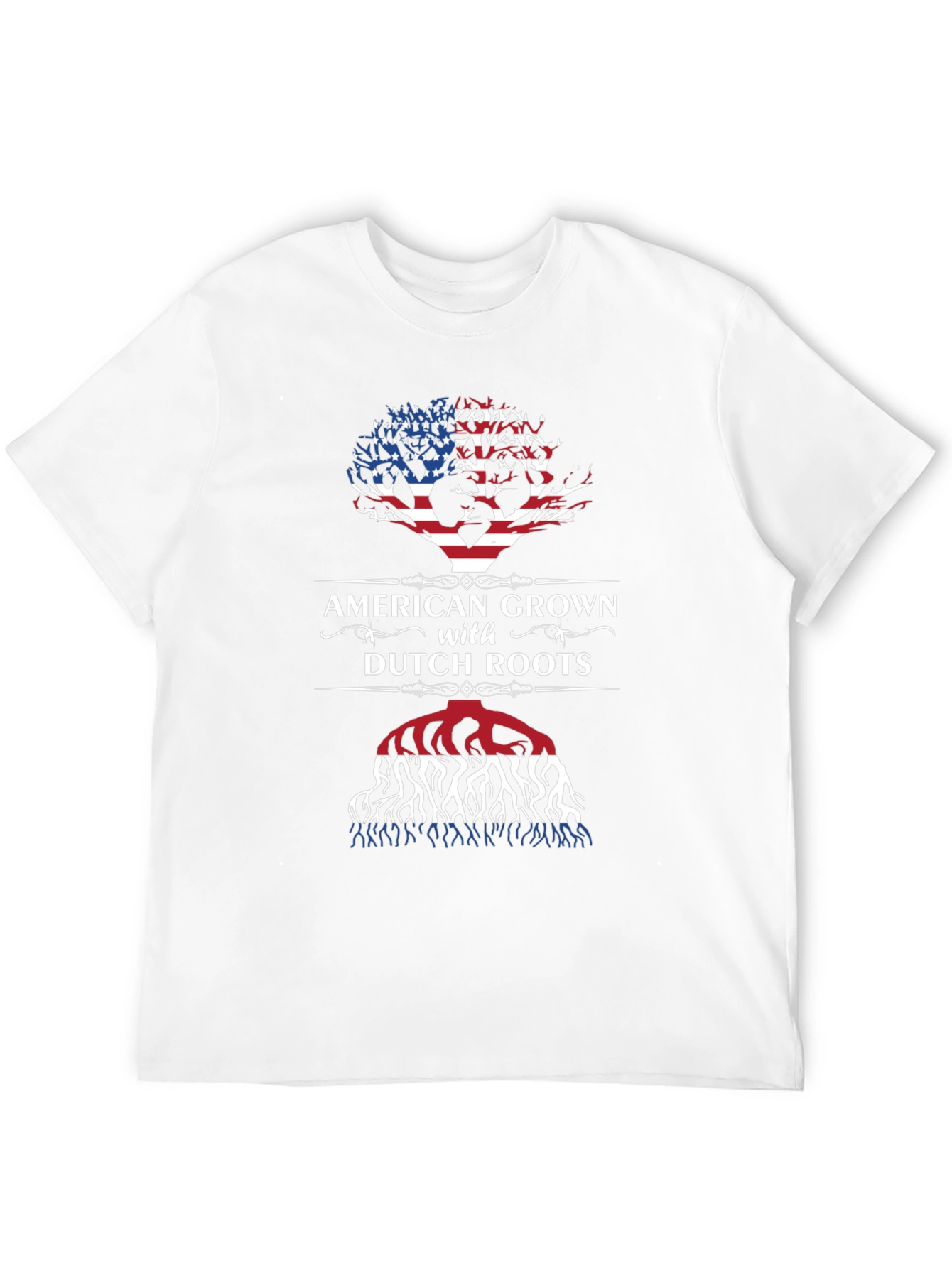 American Grown with Dutch Roots Graphic T-Shirt