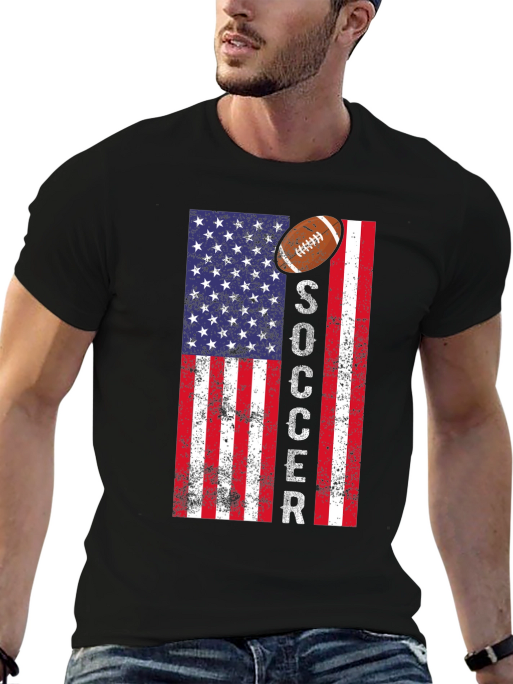 American Flag Soccer T-Shirt
