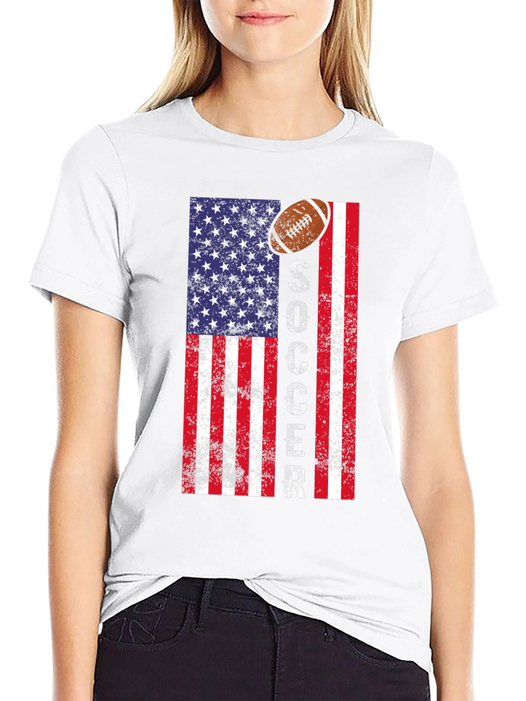 American Flag Soccer T-Shirt