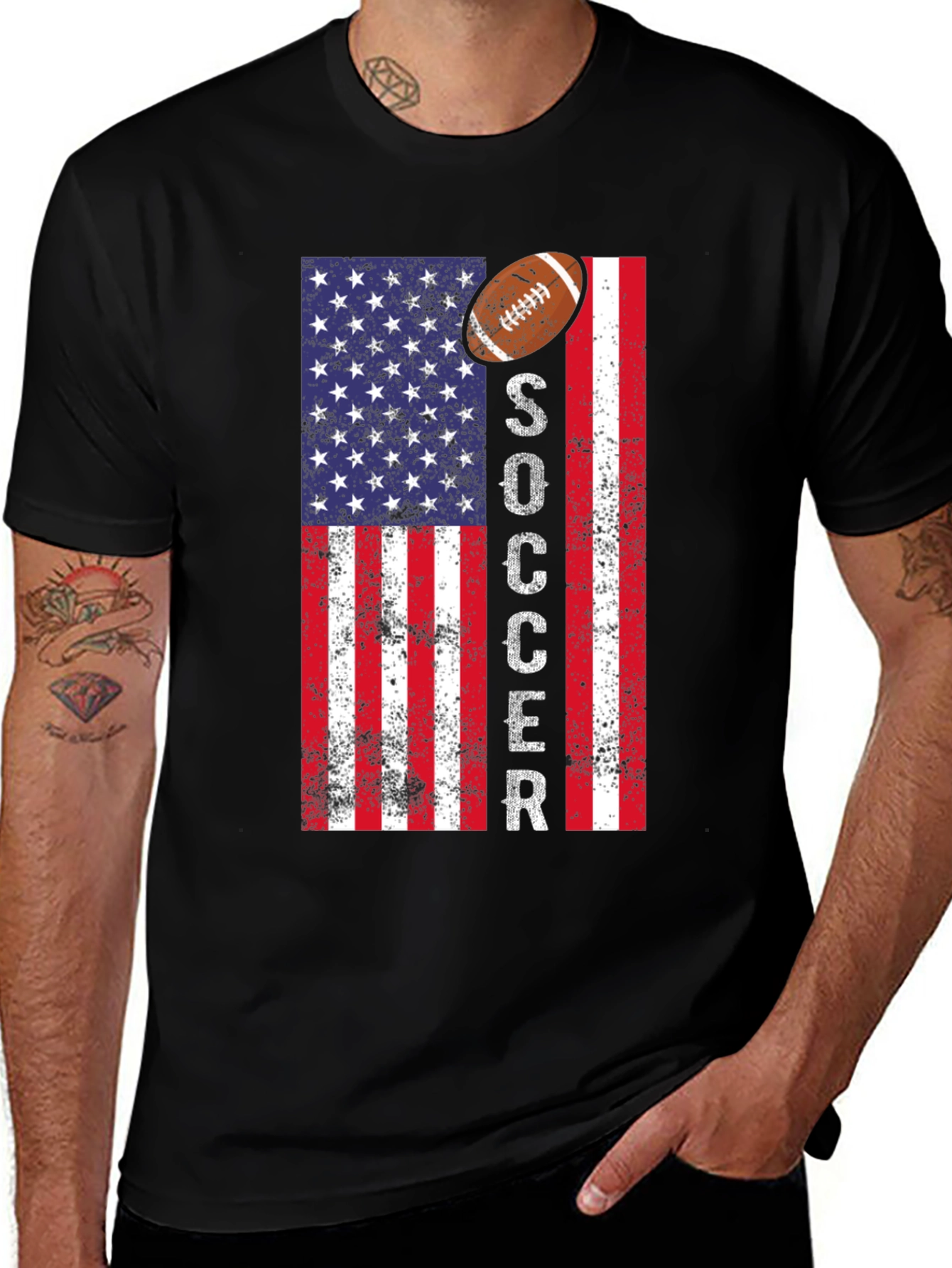 American Flag Soccer T-Shirt