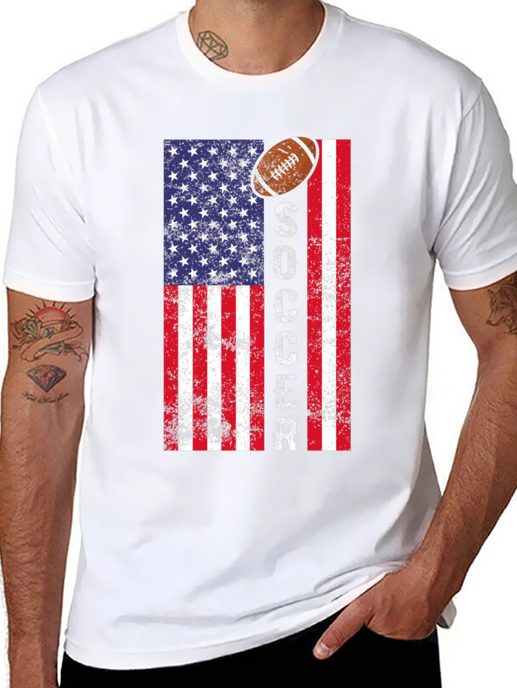 American Flag Soccer T-Shirt