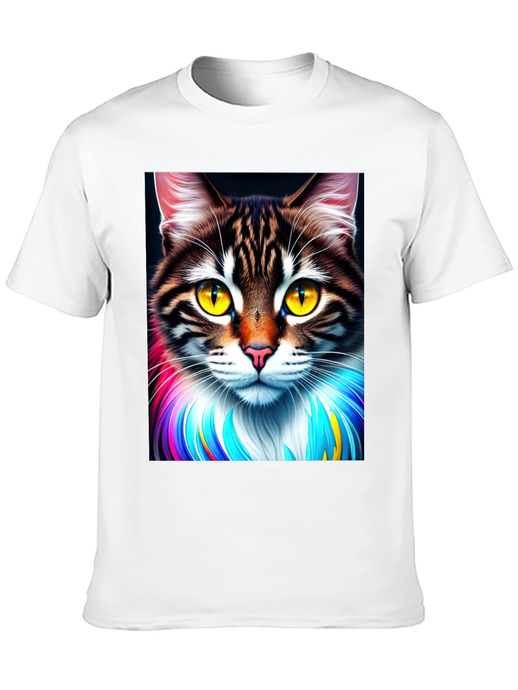 Cat Art Graphic T-Shirt - Unique Design